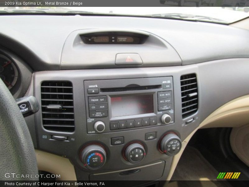 Metal Bronze / Beige 2009 Kia Optima LX