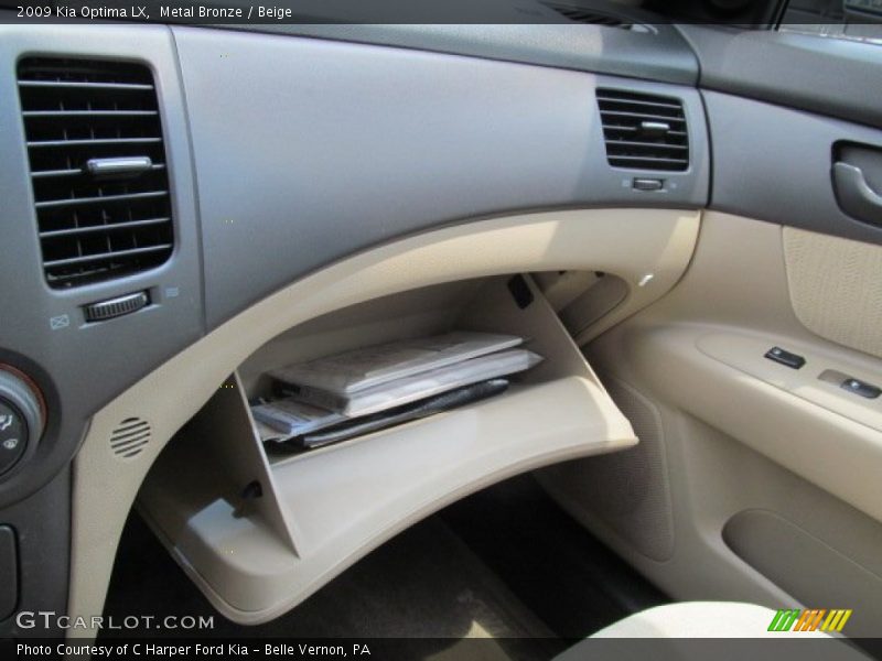 Metal Bronze / Beige 2009 Kia Optima LX