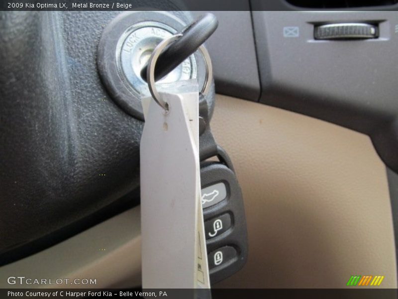 Metal Bronze / Beige 2009 Kia Optima LX