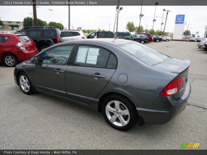Polished Metal Metallic / Black 2011 Honda Civic LX-S Sedan