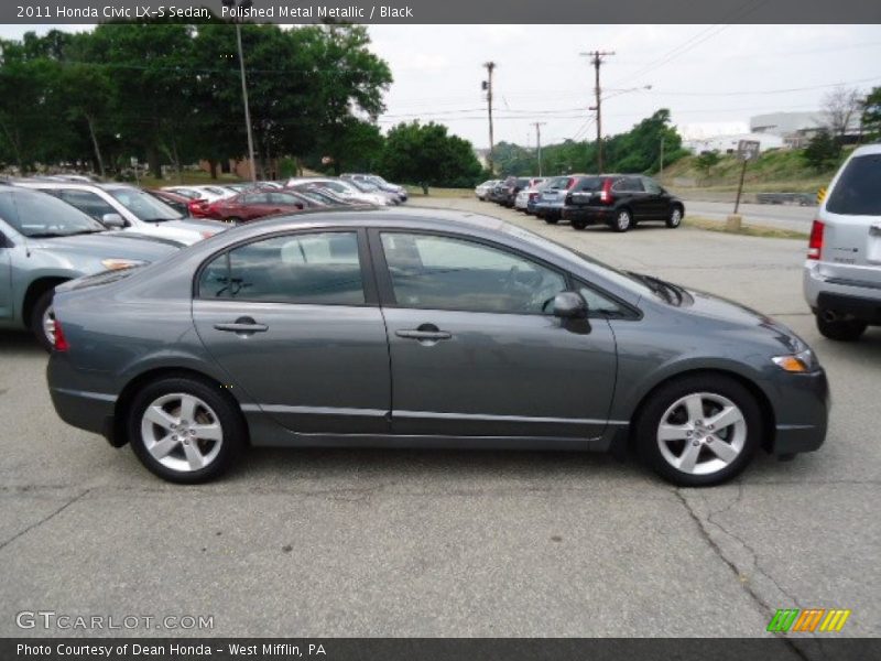 Polished Metal Metallic / Black 2011 Honda Civic LX-S Sedan