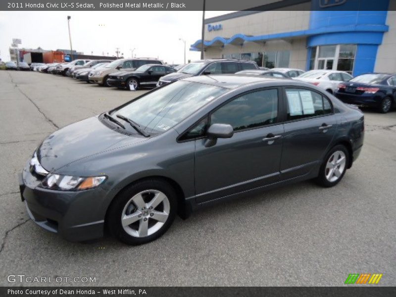 Polished Metal Metallic / Black 2011 Honda Civic LX-S Sedan