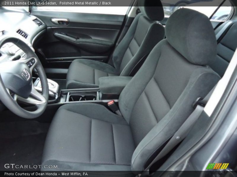 Polished Metal Metallic / Black 2011 Honda Civic LX-S Sedan