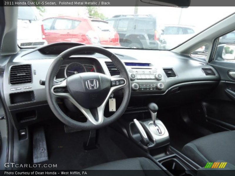 Polished Metal Metallic / Black 2011 Honda Civic LX-S Sedan