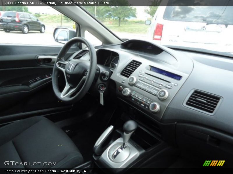 Polished Metal Metallic / Black 2011 Honda Civic LX-S Sedan