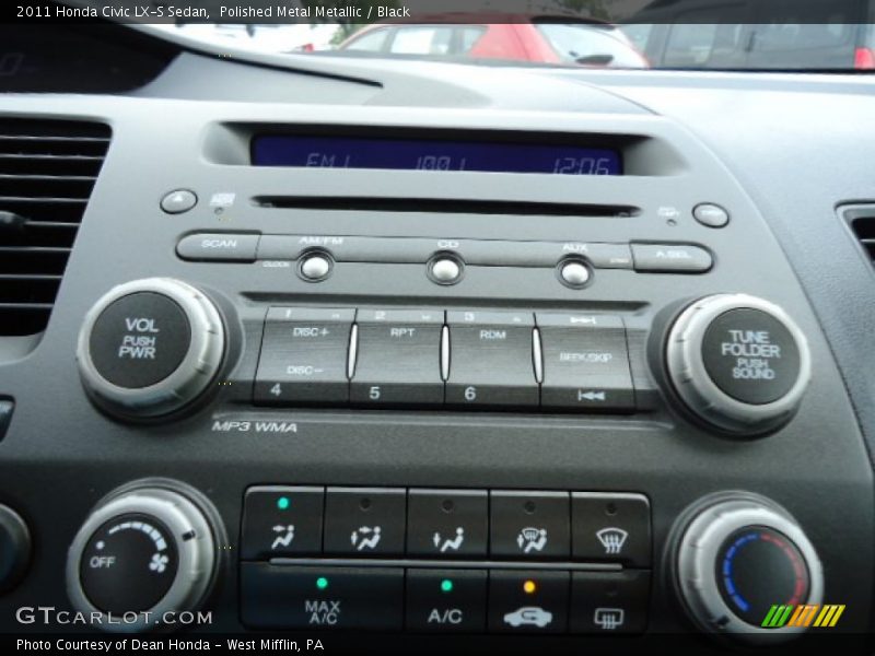 Polished Metal Metallic / Black 2011 Honda Civic LX-S Sedan
