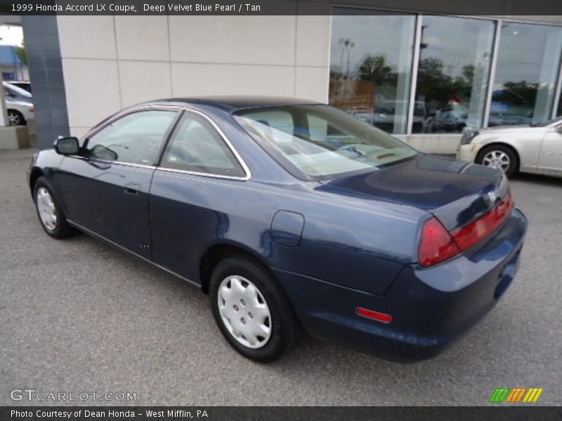 Deep Velvet Blue Pearl / Tan 1999 Honda Accord LX Coupe