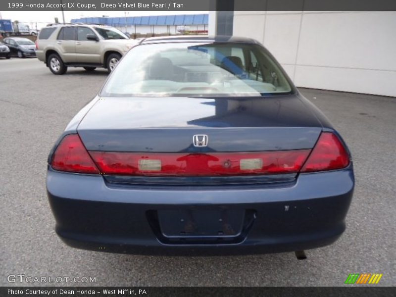 Deep Velvet Blue Pearl / Tan 1999 Honda Accord LX Coupe