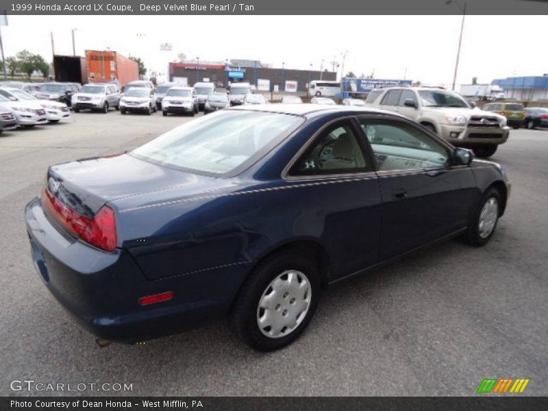 Deep Velvet Blue Pearl / Tan 1999 Honda Accord LX Coupe