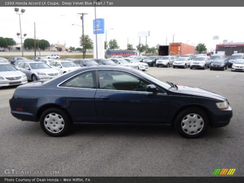 Deep Velvet Blue Pearl / Tan 1999 Honda Accord LX Coupe