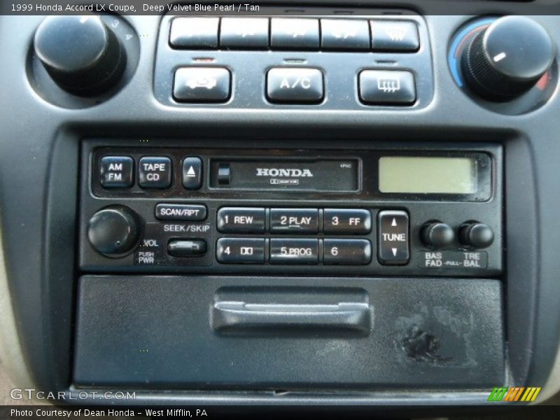 Audio System of 1999 Accord LX Coupe