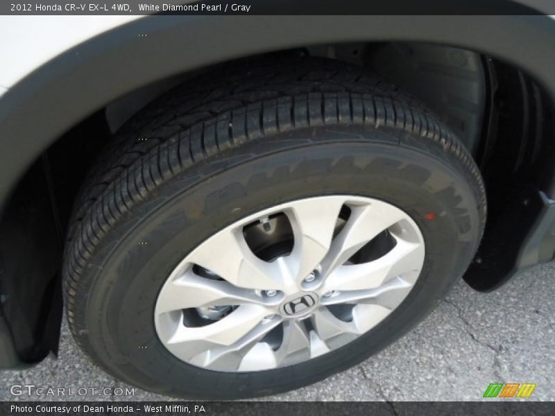 White Diamond Pearl / Gray 2012 Honda CR-V EX-L 4WD