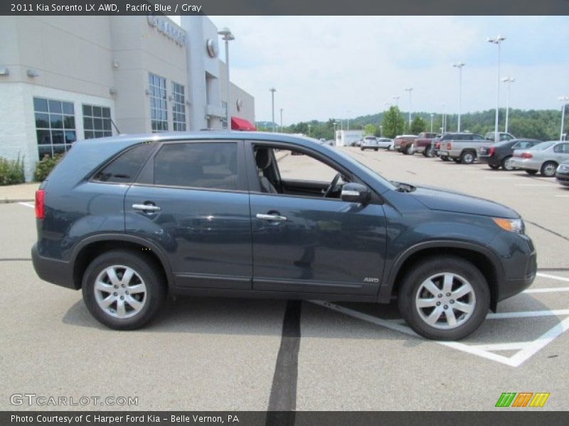 Pacific Blue / Gray 2011 Kia Sorento LX AWD