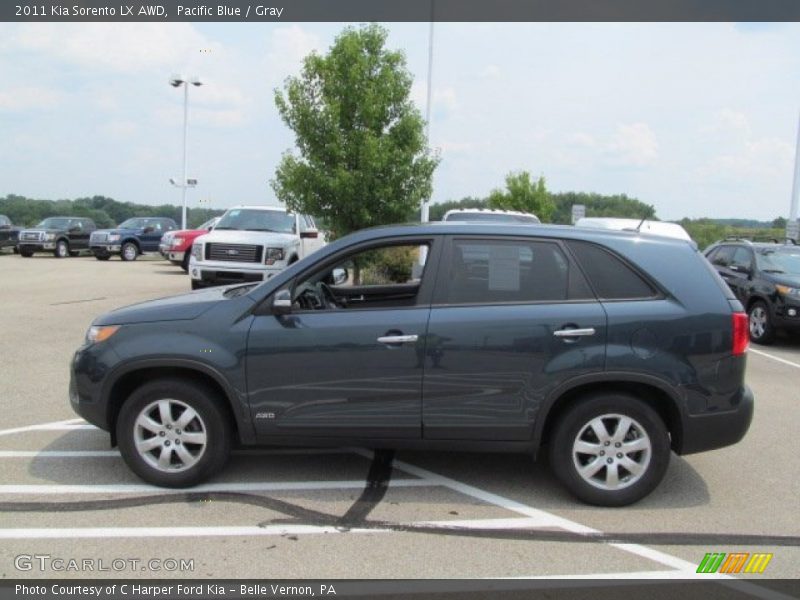 Pacific Blue / Gray 2011 Kia Sorento LX AWD