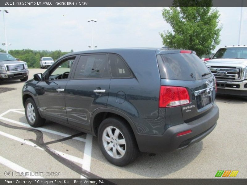 Pacific Blue / Gray 2011 Kia Sorento LX AWD