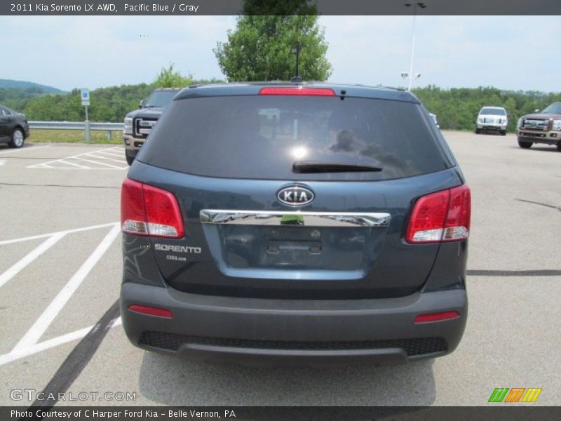 Pacific Blue / Gray 2011 Kia Sorento LX AWD