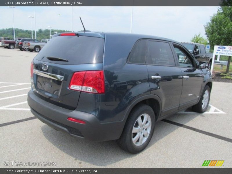 Pacific Blue / Gray 2011 Kia Sorento LX AWD