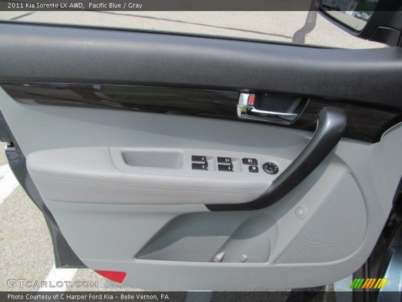 Pacific Blue / Gray 2011 Kia Sorento LX AWD