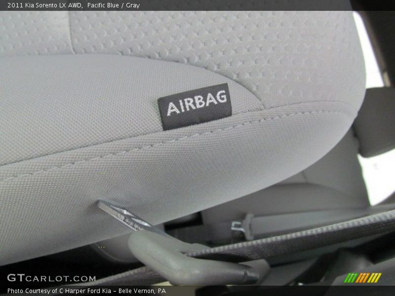 Pacific Blue / Gray 2011 Kia Sorento LX AWD