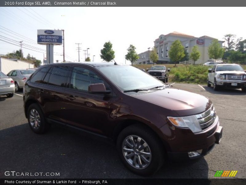 Cinnamon Metallic / Charcoal Black 2010 Ford Edge SEL AWD