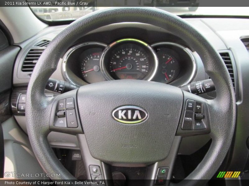Pacific Blue / Gray 2011 Kia Sorento LX AWD