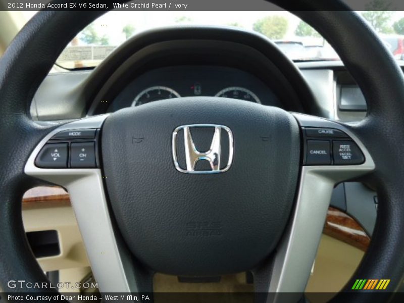 White Orchid Pearl / Ivory 2012 Honda Accord EX V6 Sedan