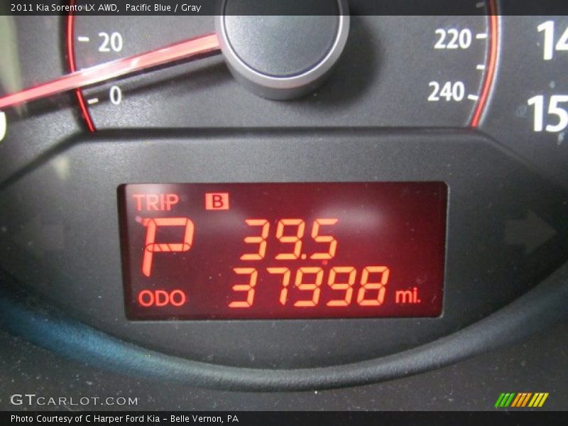 Pacific Blue / Gray 2011 Kia Sorento LX AWD