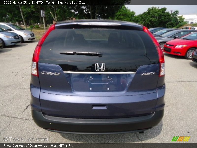 Twilight Blue Metallic / Gray 2012 Honda CR-V EX 4WD