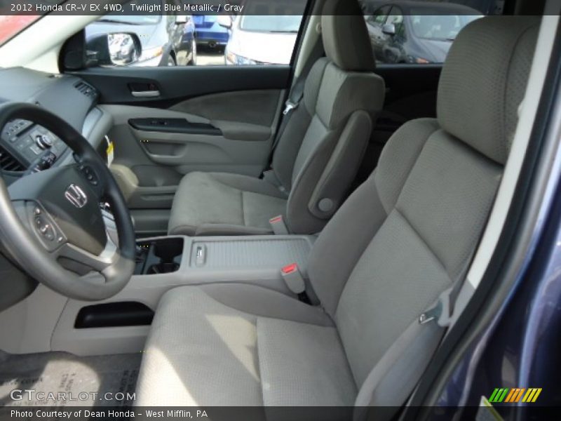 Twilight Blue Metallic / Gray 2012 Honda CR-V EX 4WD