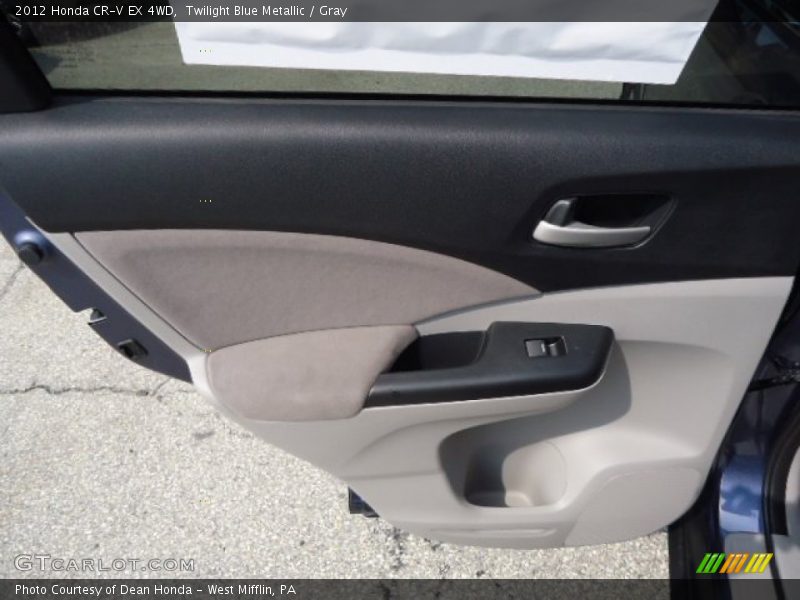 Twilight Blue Metallic / Gray 2012 Honda CR-V EX 4WD