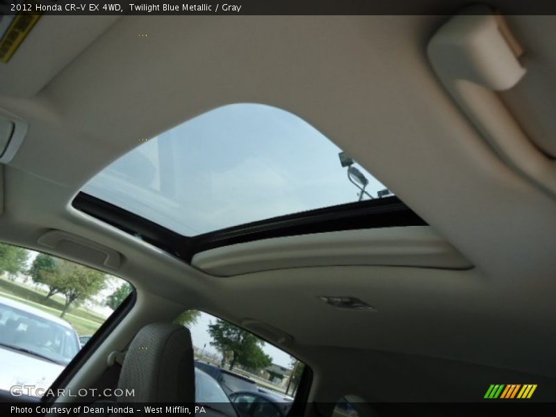 Twilight Blue Metallic / Gray 2012 Honda CR-V EX 4WD