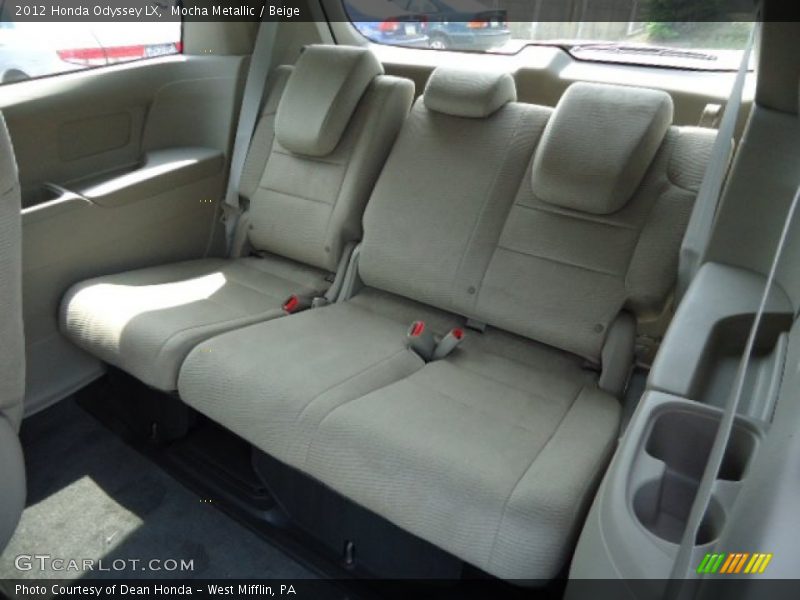 Rear Seat of 2012 Odyssey LX
