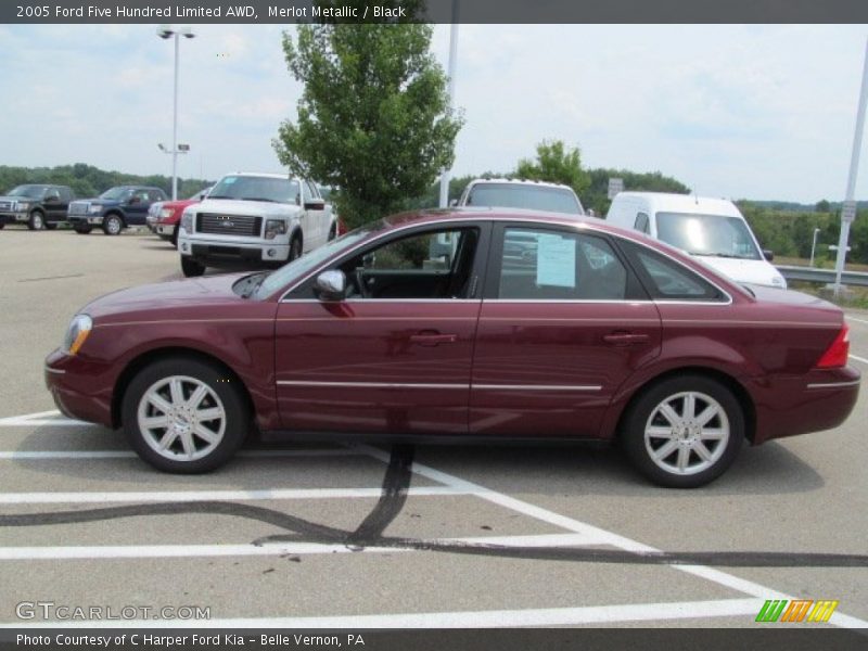 Merlot Metallic / Black 2005 Ford Five Hundred Limited AWD
