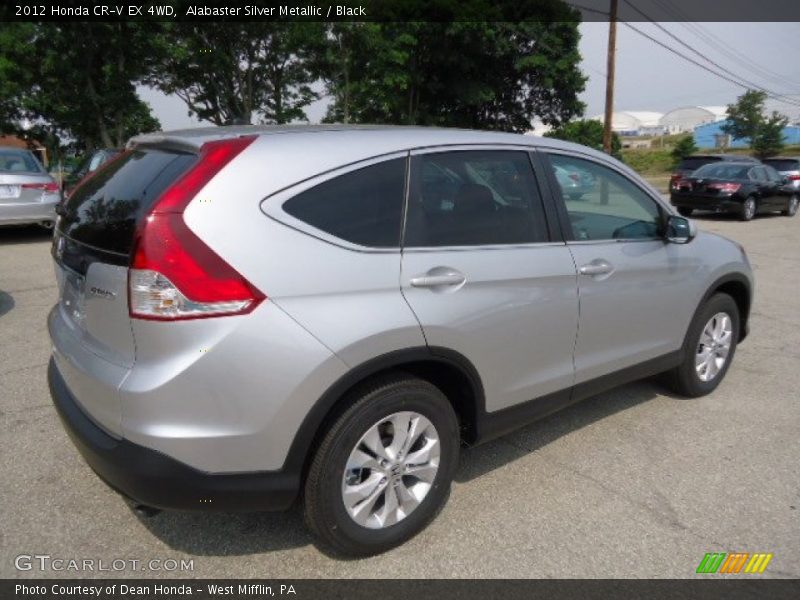 Alabaster Silver Metallic / Black 2012 Honda CR-V EX 4WD