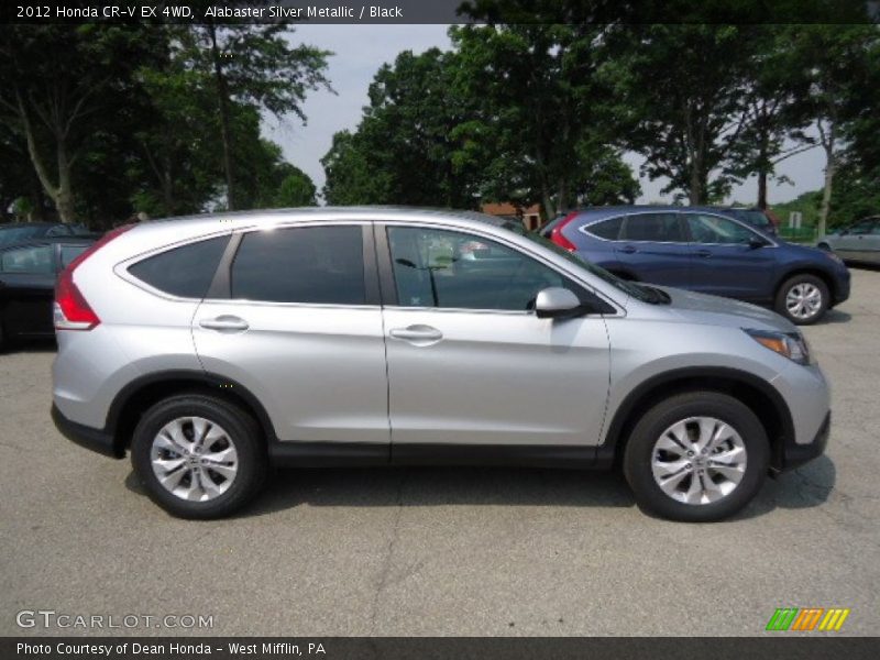 Alabaster Silver Metallic / Black 2012 Honda CR-V EX 4WD