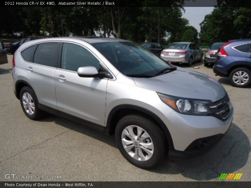Alabaster Silver Metallic / Black 2012 Honda CR-V EX 4WD
