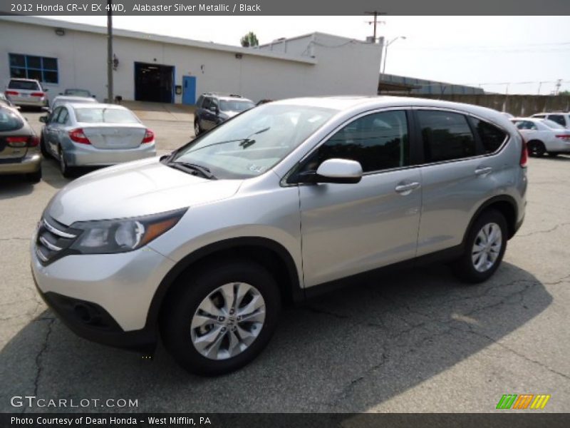 Alabaster Silver Metallic / Black 2012 Honda CR-V EX 4WD