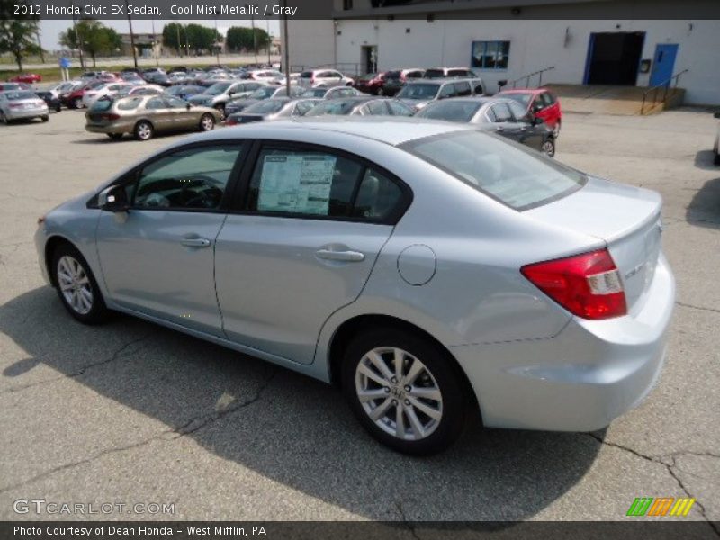 Cool Mist Metallic / Gray 2012 Honda Civic EX Sedan