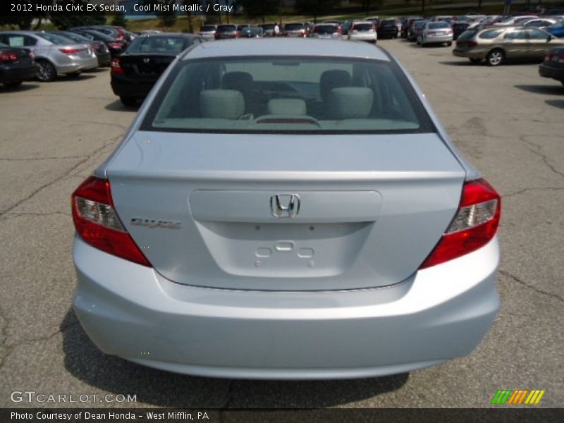 Cool Mist Metallic / Gray 2012 Honda Civic EX Sedan