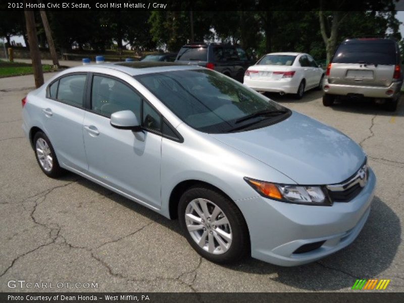Cool Mist Metallic / Gray 2012 Honda Civic EX Sedan