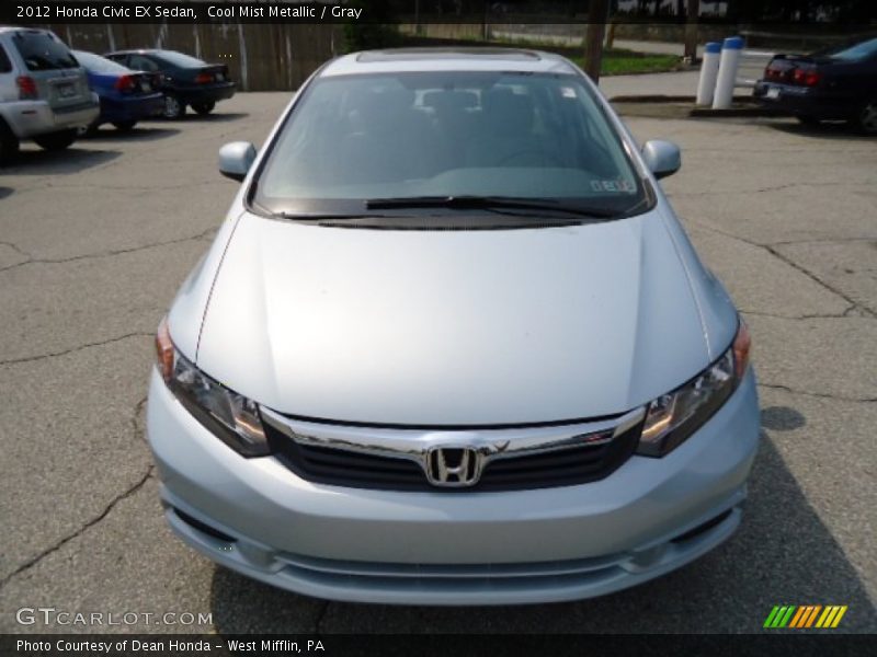 Cool Mist Metallic / Gray 2012 Honda Civic EX Sedan