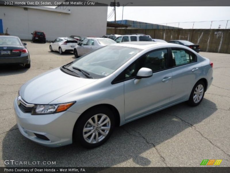 Cool Mist Metallic / Gray 2012 Honda Civic EX Sedan