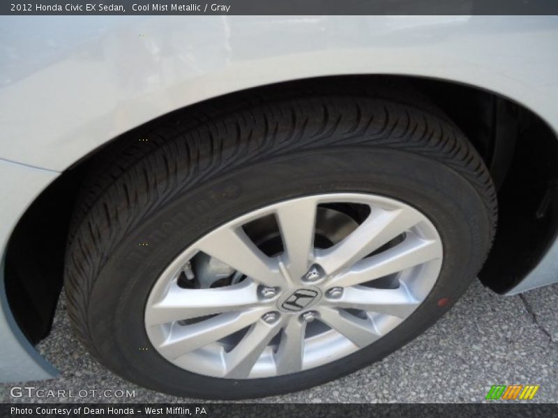 Cool Mist Metallic / Gray 2012 Honda Civic EX Sedan