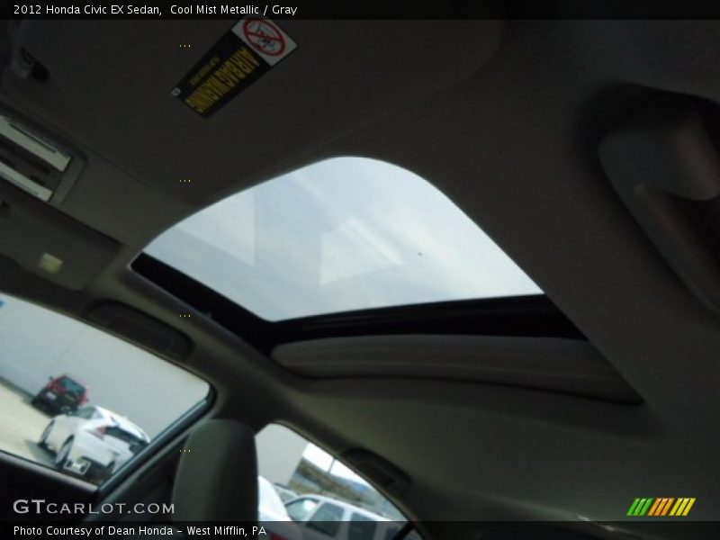 Cool Mist Metallic / Gray 2012 Honda Civic EX Sedan