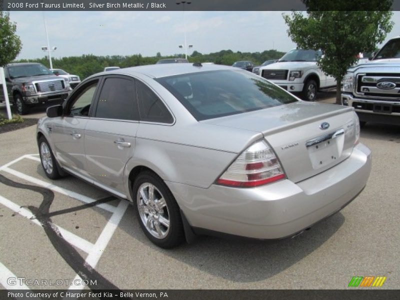 Silver Birch Metallic / Black 2008 Ford Taurus Limited