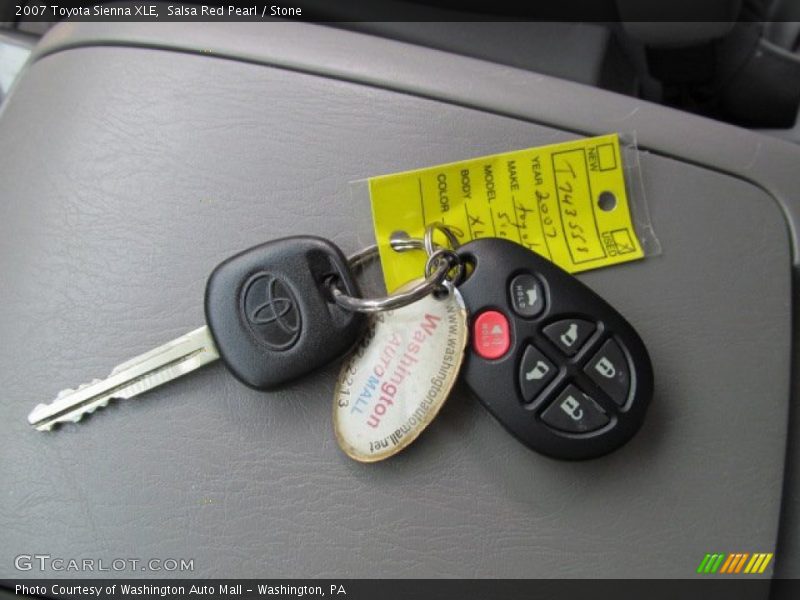 Salsa Red Pearl / Stone 2007 Toyota Sienna XLE