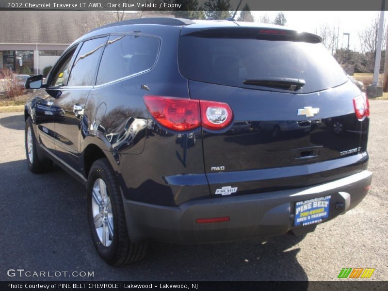 Dark Blue Metallic / Ebony 2012 Chevrolet Traverse LT AWD