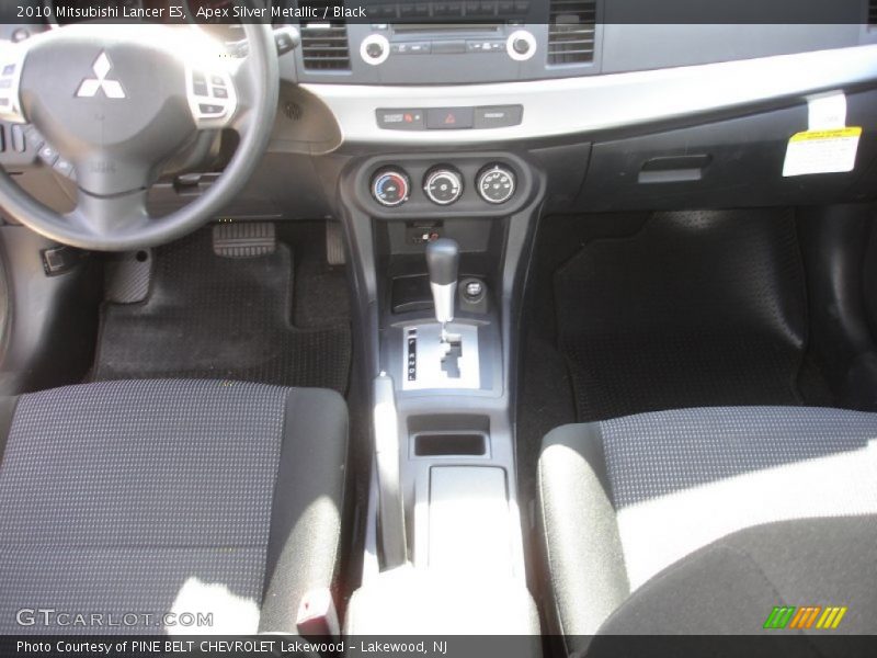 Apex Silver Metallic / Black 2010 Mitsubishi Lancer ES