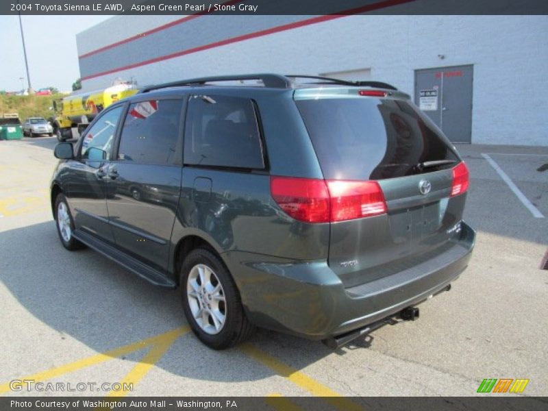 Aspen Green Pearl / Stone Gray 2004 Toyota Sienna LE AWD