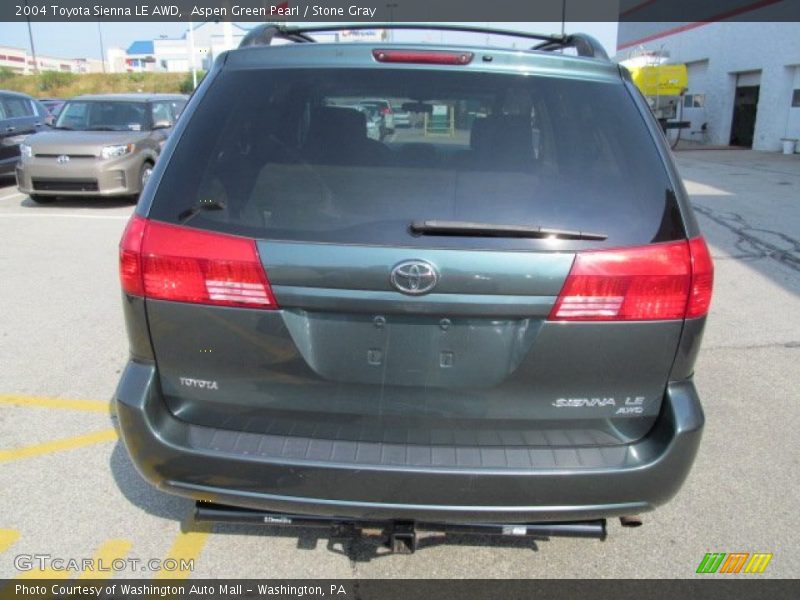 Aspen Green Pearl / Stone Gray 2004 Toyota Sienna LE AWD